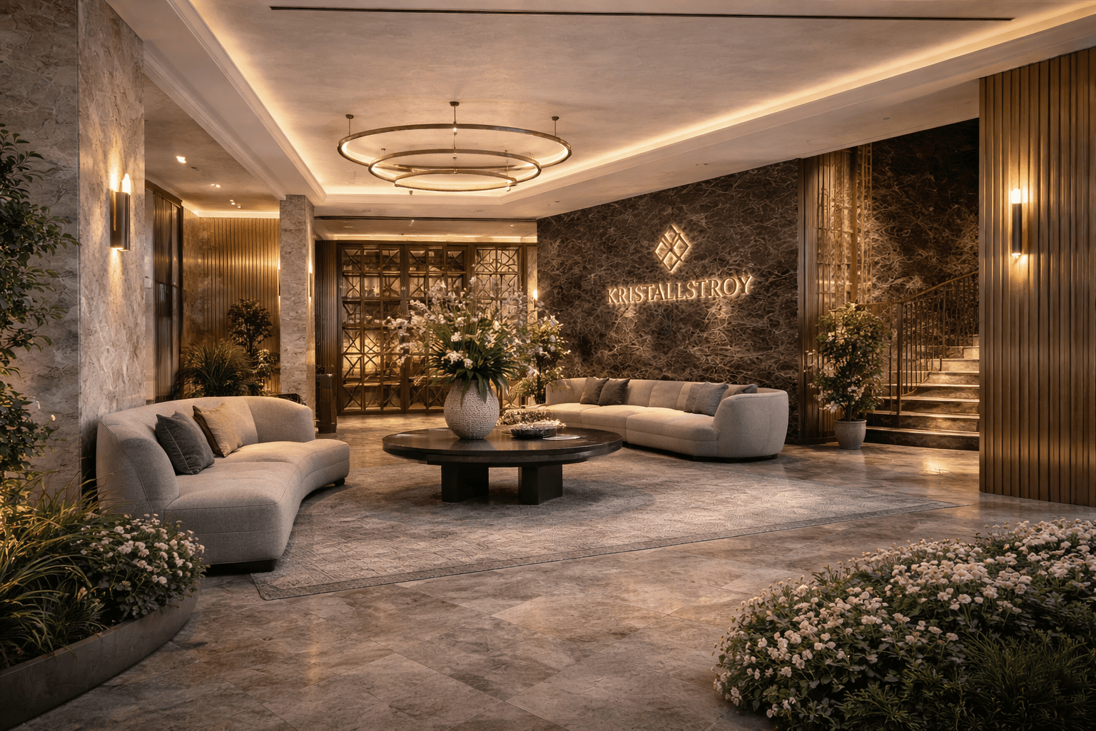 Входные группы и лобби KristallStroy