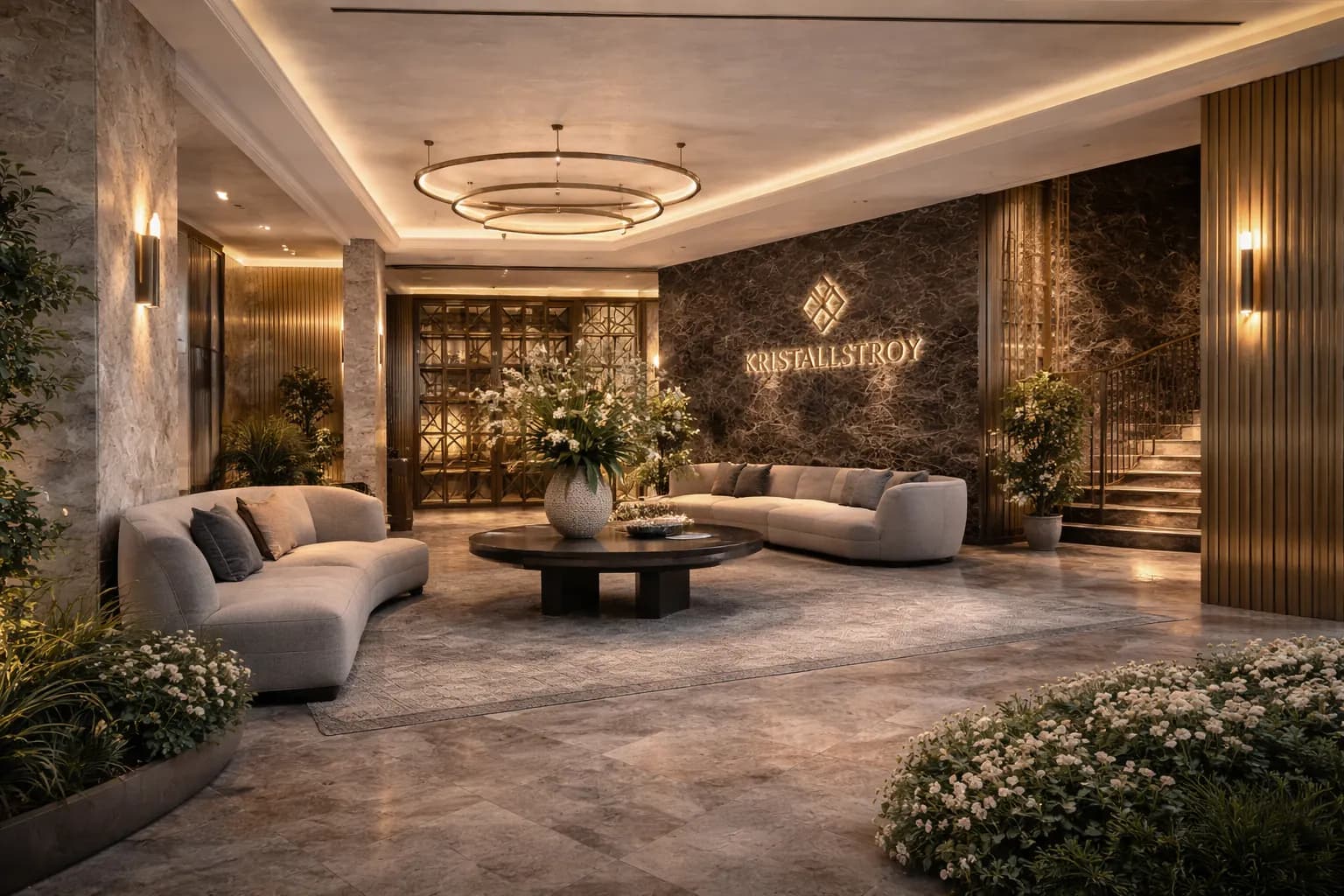 Входные группы и лобби КРИСТАЛЛ